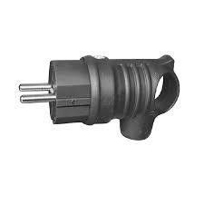 Вилка с ручкой 2Р+РЭ 1х16А 220-240V (каучук) тм Lezard 106-0400-0109 106-0400-0109 фото