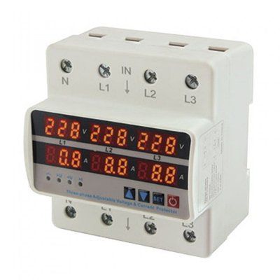 Реле напряжения и тока модульное трехфазное RD35VA-3 100А Takel 514238 514238 фото