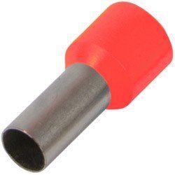 Ізольований наконечник втулковий e.terminal.stand.e4009.red 4,0 кв.мм, червоний 1шт s3036036.1 фото