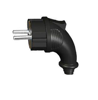 Вилка угловая 2P+ PE 1x16A 220-240V (каучук) тм Lezard 106-0400-0108 106-0400-0108 фото