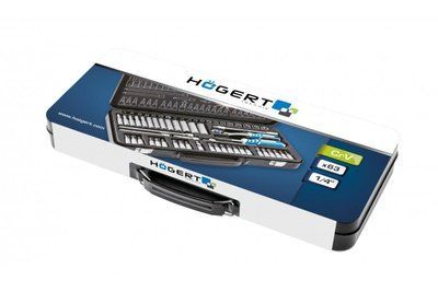 Набір інструментів 1/4" в пластиковому кейсі (1/4") [HOEGERT] HT1R464 фото