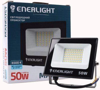 Прожектор светодиодный ENERLIGHT MANGUST 50Вт 6500K с датчиком 2383050770 фото
