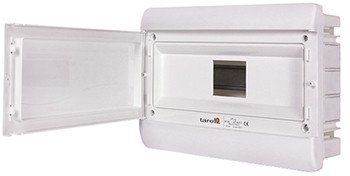 Корпус встраиваемый пластиковый (PT) 9-модульный однорядный IP 30 с непрозрачной дверцей E.NEXT 6667-109непр фото