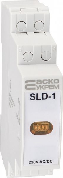 Модульный сигнальный индикатор 230V AC/DC SLD-1 желтый АСКО-УКРЕМ A0140030033 A0140030033 фото