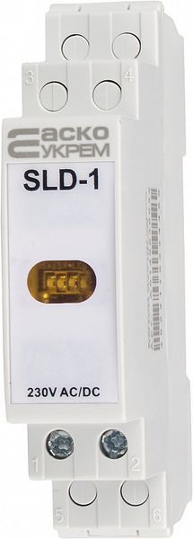 Модульный сигнальный индикатор 230V AC/DC SLD-1 желтый АСКО-УКРЕМ A0140030033 A0140030033 фото