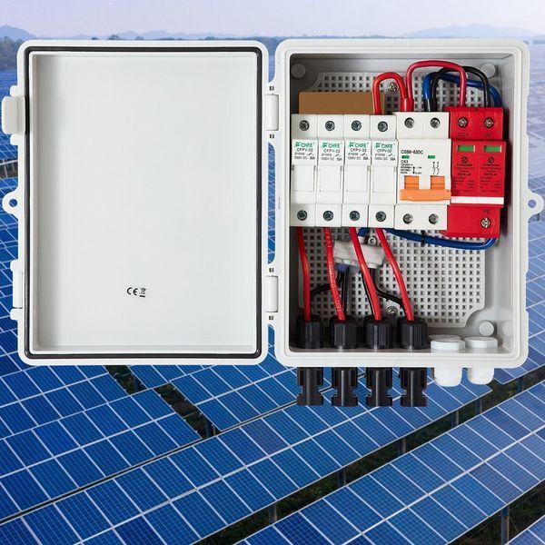 Распределительный щит АБС-пластик с блоком защиты 4 Streng PV 40кА 15A 500V IP65 VEVOR PV 40кА 15A ABS фото