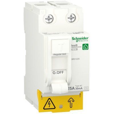 Пристрій захисного відключення 2P 25A 30mA АС, Resi9 Schneider Electric R9R51225 R9R51225 фото
